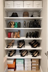armario zapatos y bolsos en baldas